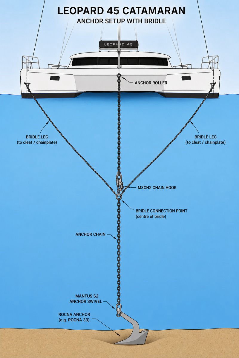 Our Anchor chain setup