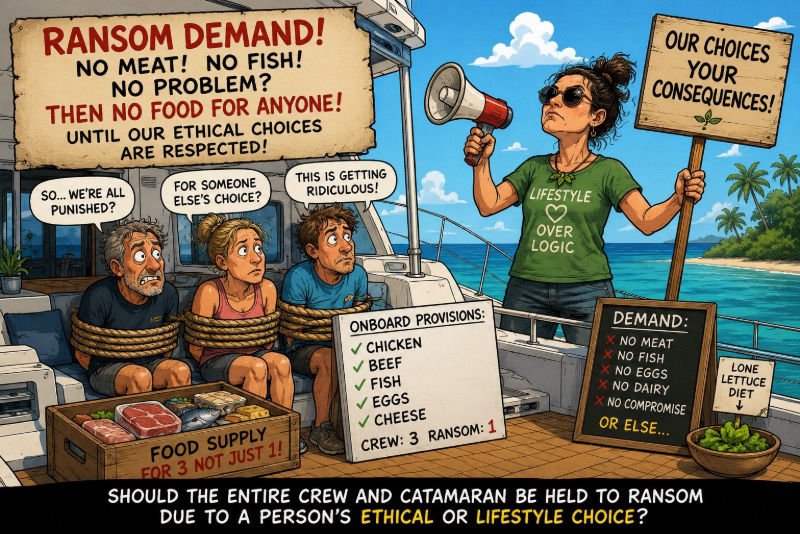 Comical ransom demand for being different