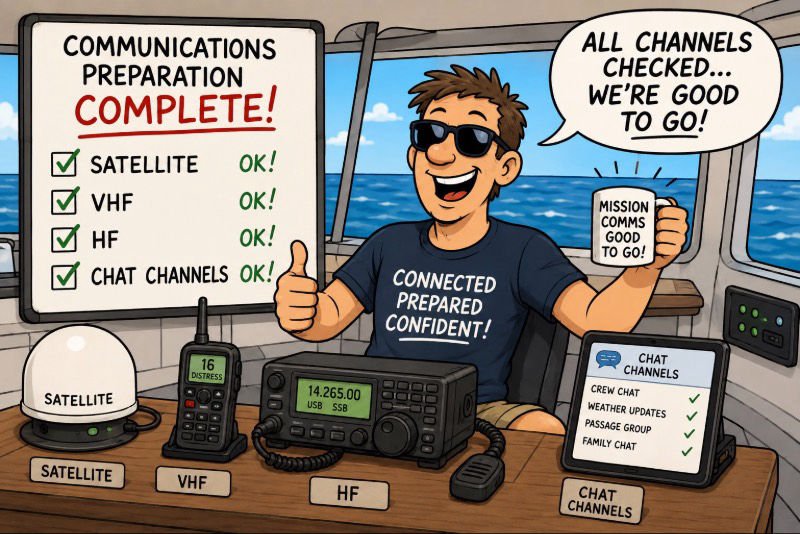 Comical getting communication systems ready