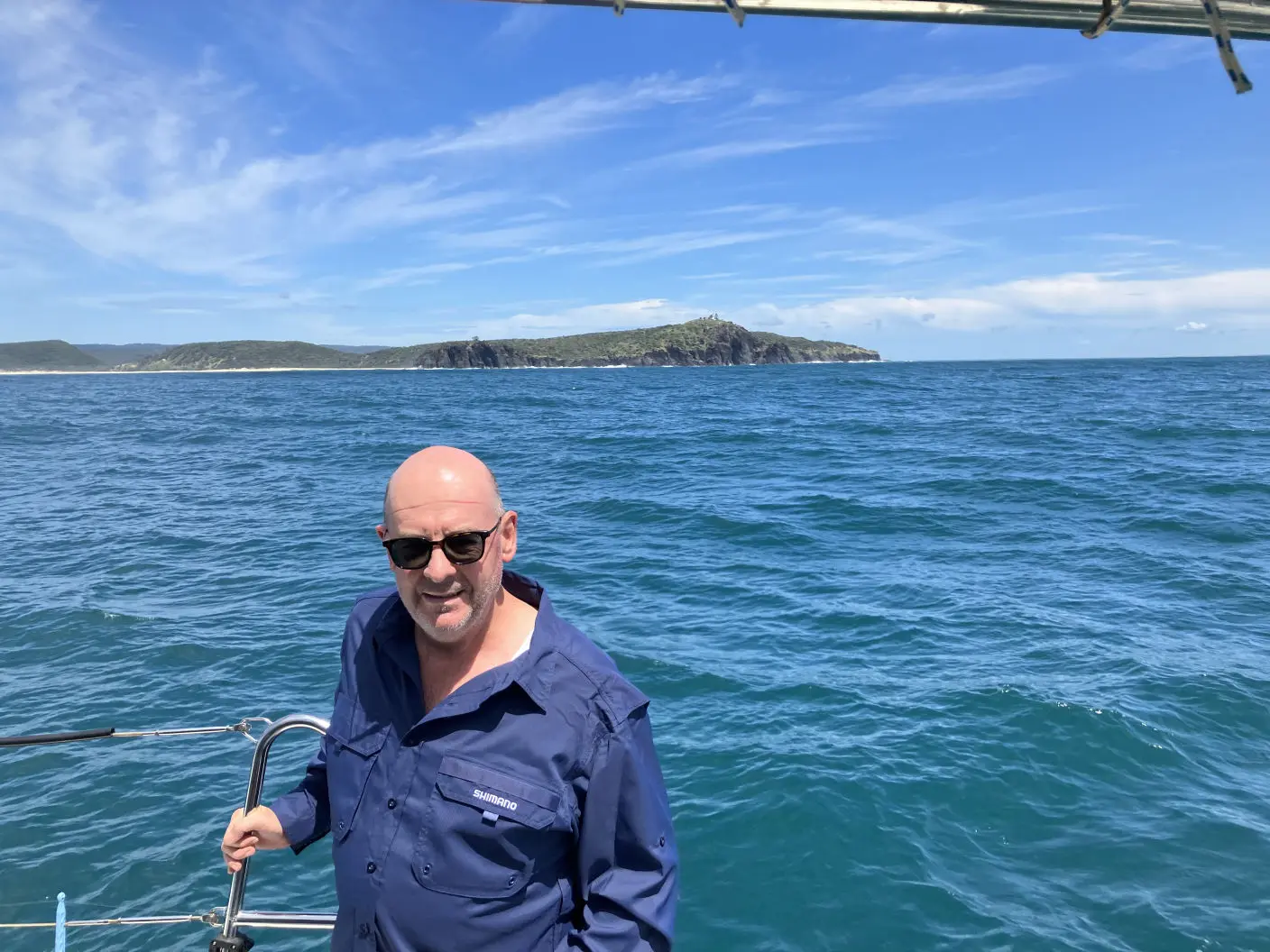 A crew member